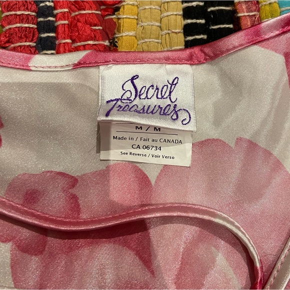 Pink and white satin silk dress - Picture 3 of 5